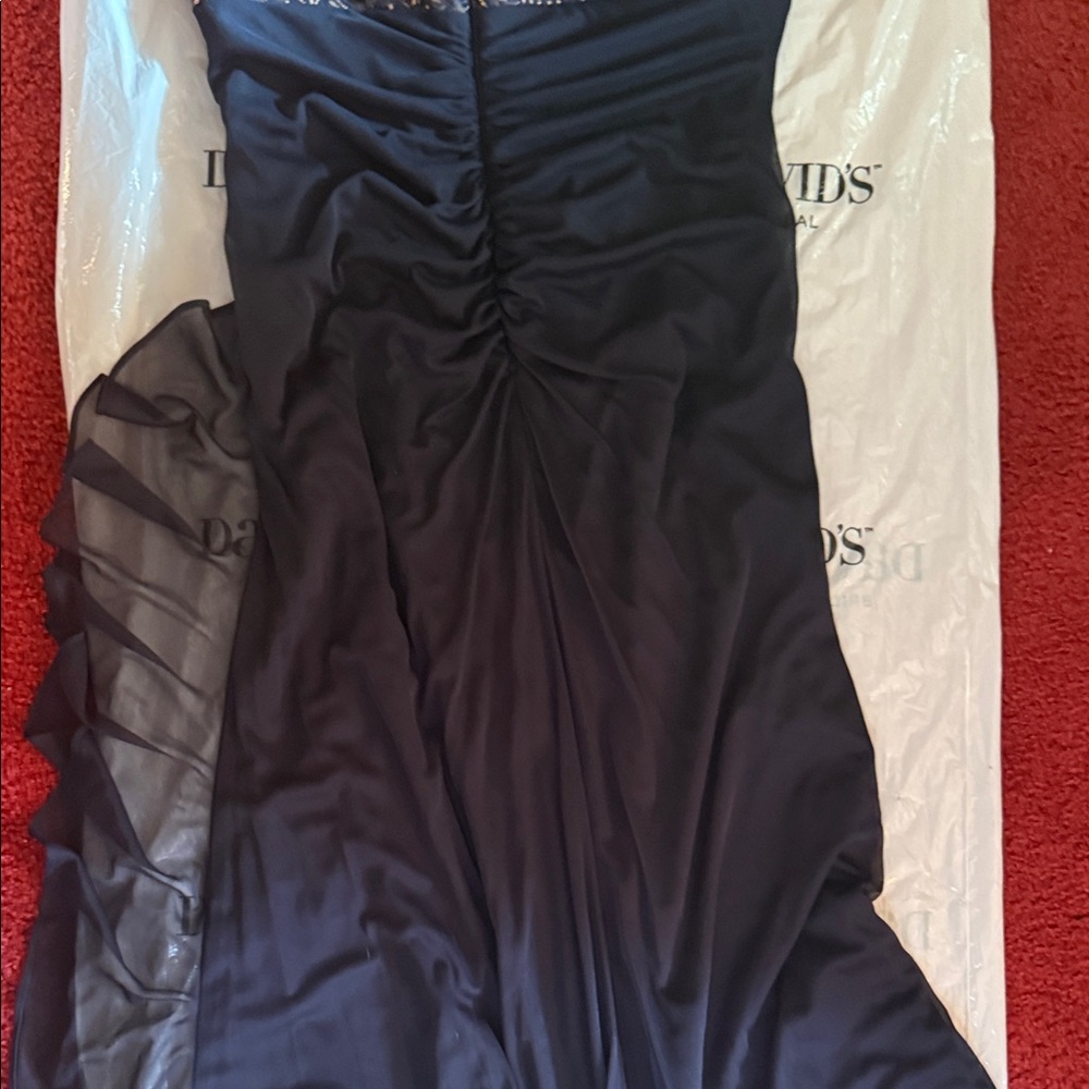 Betsy & Adam Navy Sequin Maxi Dress - Picture 10 of 11